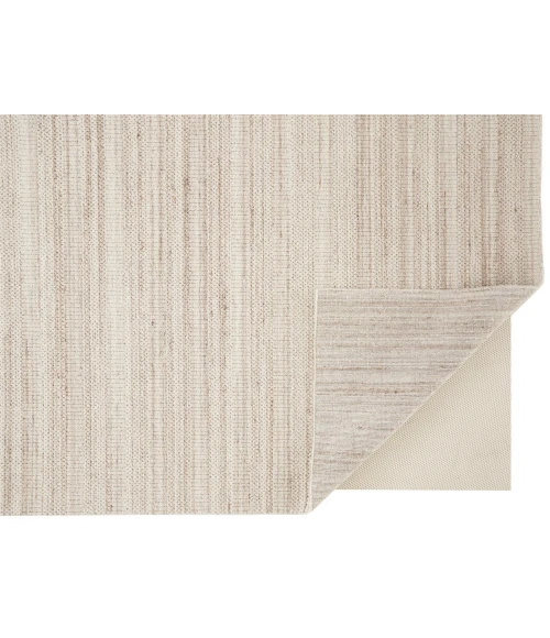 Feizy Keaton Handmade Striped Wool Rug, Neutral Tan/Beige, 2ft x 3ft Accent Rug