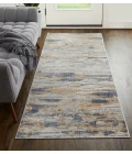 Feizy Laina Industrial Abstract, Tan/Orange/Ivory, 3' x 10' Runner