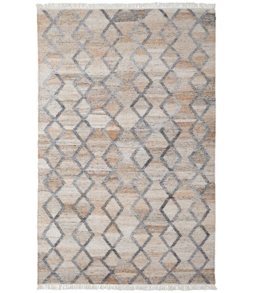 Feizy Beckett Transitional Charcoal Gray/Beige Rug, 5' x 8' Area Rug