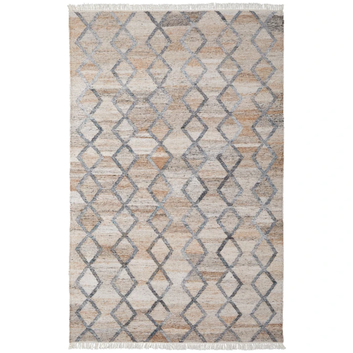 Feizy Beckett Transitional Charcoal Gray/Beige Rug, 3'-6" x 5'-6" Area Rug