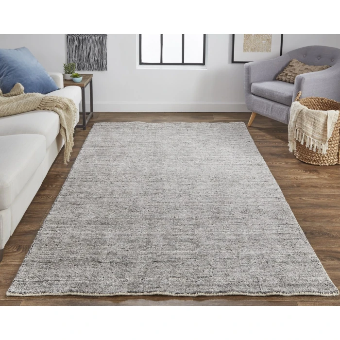 Feizy Delino Gray/Black 8886701F 2ft. x 3ft. Rect. Rug