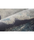 Feizy Astra Industrial Abstract, Blue/Gray/Ivory, 1'-8" x 2'-10" Area Rug