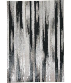 Feizy Micah 3338F BLACK/SILVER Area Rug 9 ft. 2 in. X 12 ft. Rectangle