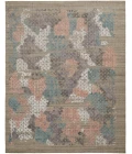 Elias Area Rug Feizy Elias Over Tufted Space Dyed Rug, Coral Pink/Blue/Taupe, 10ft x 14ft, Area Rug