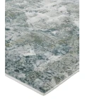 Feizy Atwell Contemporary Distressed Accent Rug, Tiled, Iceberg Green, 2ft x 3ft