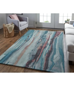 Feizy Amira 8634F TEAL/MULTI Area Rug 8 ft. X 10 ft. Rectangle