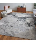 Feizy Astra Industrial Abstract, Gray/Ivory, 2'-10" x 7'-10" Runner