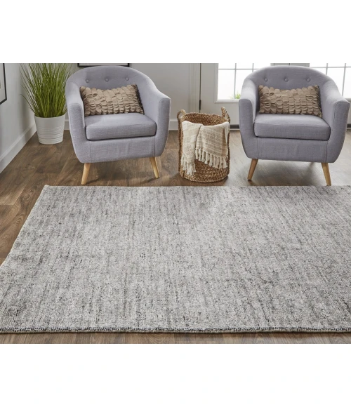 Feizy Delino Gray/Black 8886701F 2ft. x 3ft. Rect. Rug