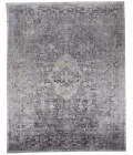 Feizy Sarrant Bohemian & Eclectic Medallion, Gray/Silver/Ivory, 9'-6" x 12'-7" Area Rug