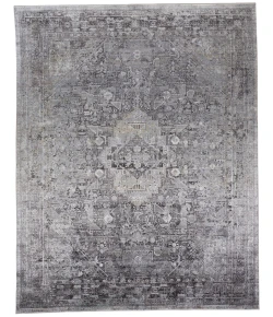 Feizy Sarrant 3966F GRAY Area Rug 9 ft. 6 in. X 12 ft. 7 in. Rectangle