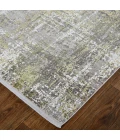 Feizy Cadiz Casual Abstract, Green/Gray/Ivory, 3'-1" x 10' Runner