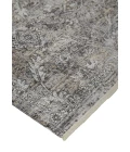 Feizy Sarrant Bohemian & Eclectic Medallion, Gray/Ivory/Tan, 9'-6" x 12'-7" Area Rug