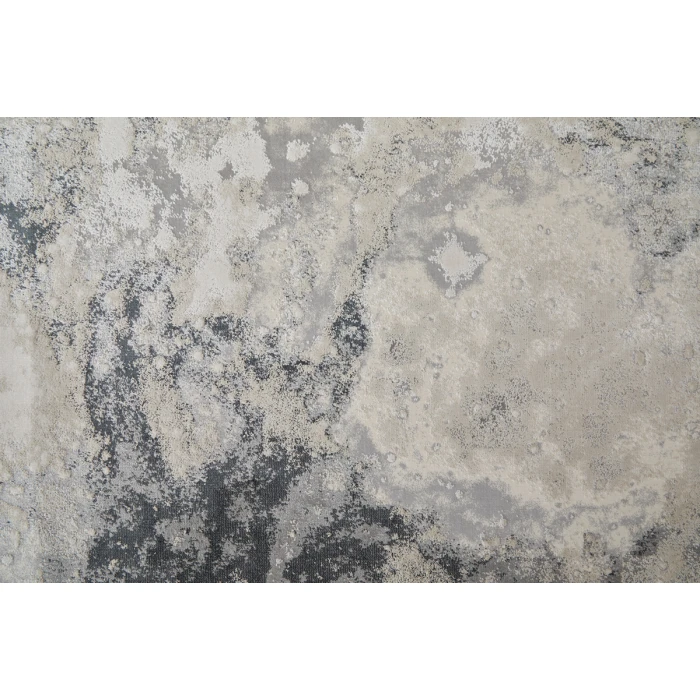 Feizy Astra Industrial Abstract, Gray/Ivory, 2'-10" x 7'-10" Runner