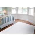 Feizy Saphir Mira WHITE/WHITE 6803489F 7 ft. 6 in. X 7 ft. 6 in. Round Rug