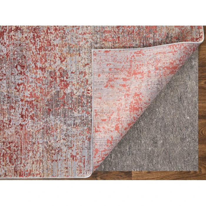 Feizy Pryor RED/MULTI PRY39NGF 6 ft. 7 in. X 9 ft. 6 in. Rectangle Rug