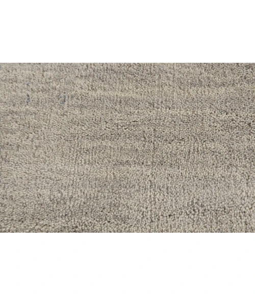 Feizy Luna Casual Solid, Gray/Ivory, 9'-6" x 13'-6" Area Rug