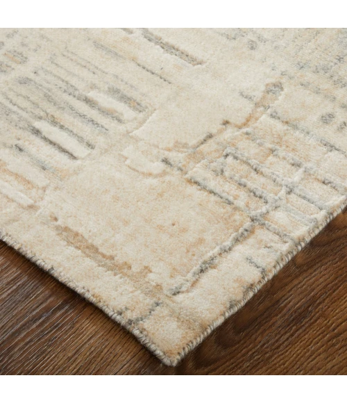 Feizy Jaxson Ivory/Tan/Gray JXN39PZF 8ft. x 10ft. Rect. Rug