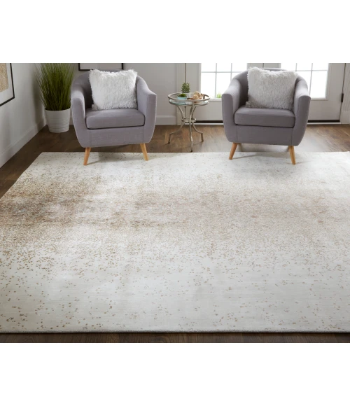 Feizy Grier Industrial Gradient & Ombre, Brown/Taupe/Ivory, 8' x 10' Area Rug