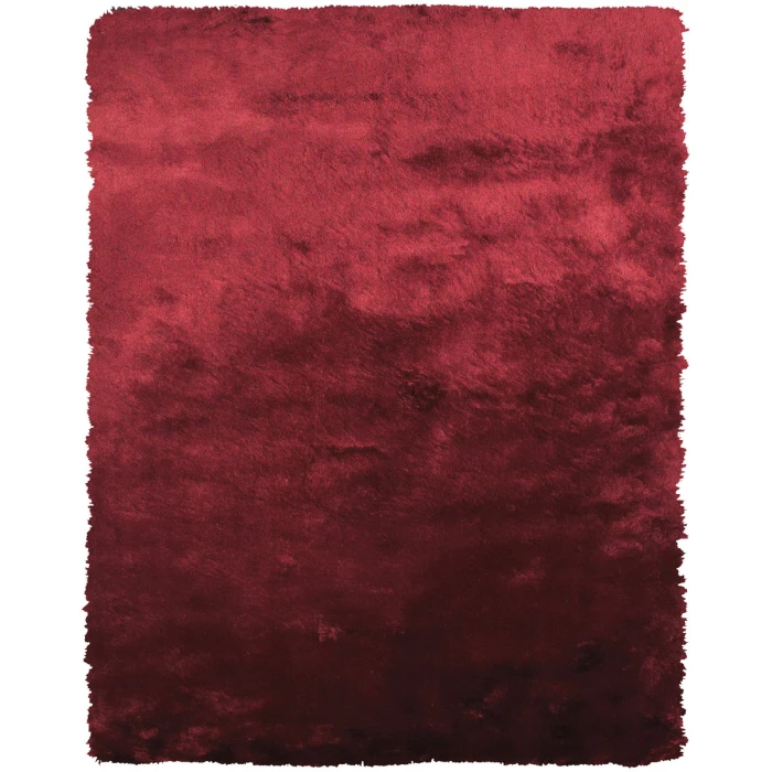 Feizy Indochine Luxury & Glam Solid, Red, 8' x 8' Round Rug