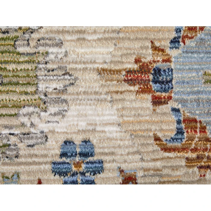 Feizy Melrose BEIGE/MULTI MEL39P5F 5 ft. X 7 ft. 6 in. Rectangle Rug