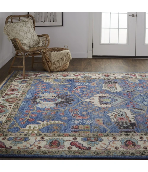 Feizy Beall Blue/Red BEA6708F 7ft.9in. x 9ft.9in. Rect. Rug