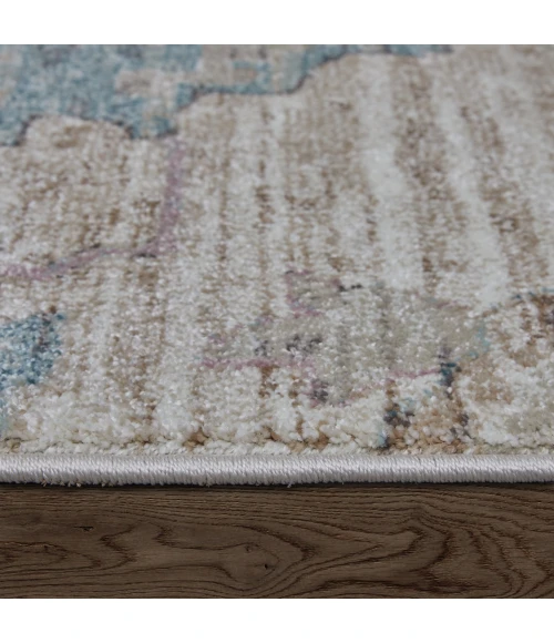 Feizy Dartmouth Tan/Brown/Blue DRT39QKF 6ft.4in. x 9ft.2in. Rect. Rug