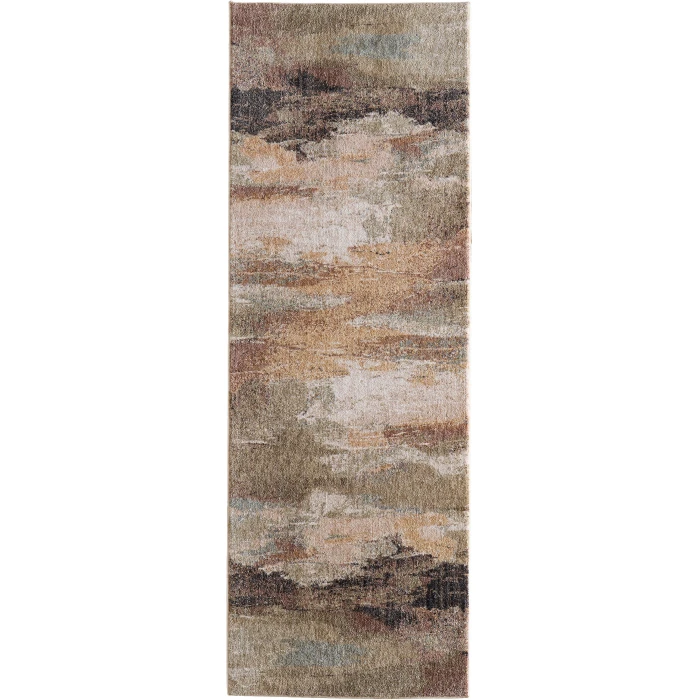 Feizy Pearson Green/Ivory/Brown PRS39SBF 2ft.6in. x 7ft.3in. Rect. Rug