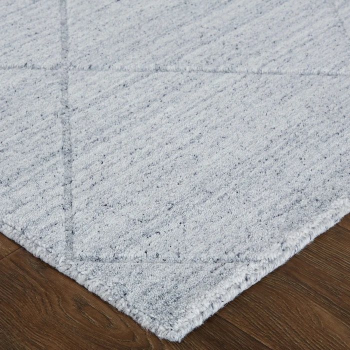 Feizy Redford Minimal Viscose Rug, Blue/Gray, 3'-6" x 5'-6" Area Rug