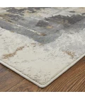 Feizy Clio Industrial Watercolor, Brown/Gray/Black, 2' x 3' Accent Rug