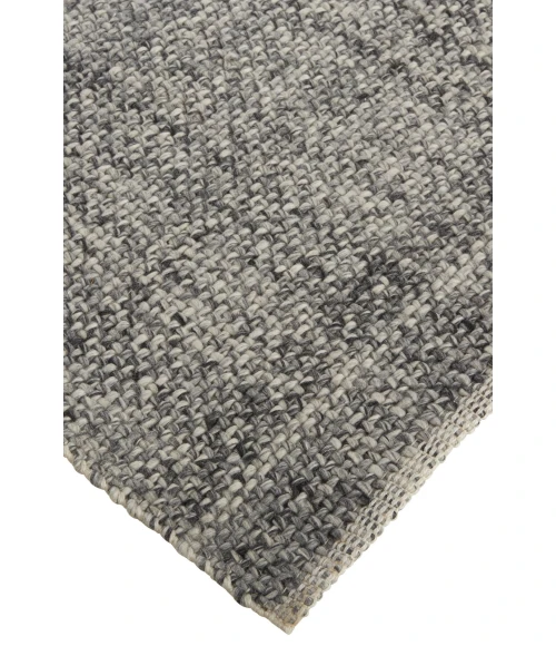 Feizy Naples Space Dyed In/Outdoor Flatweave, Charcoal Gray, 2ft x 3ft Area Rug