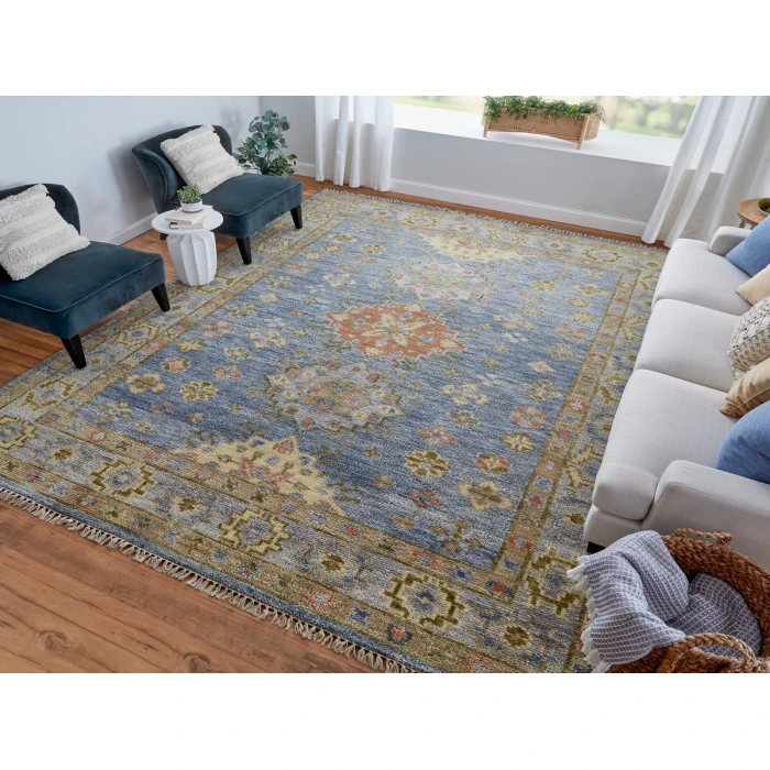 Feizy Fillmore BLUE FIL69CIF 5 ft. X 8 ft. Rectangle Rug