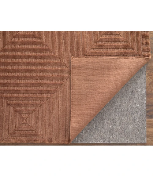 Feizy Channels CINNAMON 2877276F 5 ft. 6 in. X 8 ft. 6 in. Rectangle Rug