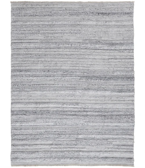 Feizy Alden Contemporary Bohemian Shag Rug, Ivory/Light Gray, 10ft x 14ft Area Rug