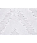 Feizy Saphir Mira WHITE/WHITE 6803490F 7 ft. 6 in. X 7 ft. 6 in. Round Rug
