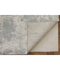 Feizy Eastfield Casual Abstract, Silver/Gray, 2'-6" x 10' Runner