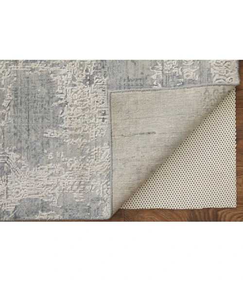 Feizy Eastfield Casual Abstract, Silver/Gray, 2'-6" x 10' Runner