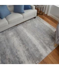 Feizy Cadiz Industrial Abstract, Taupe/Gray/Silver, 13' x 20' Area Rug