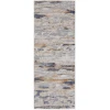 Feizy Laina 39G5F BEIGE/BLUE Area Rug 3 ft. X 12 ft. Runner