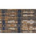 Feizy Clio Industrial Abstract, Blue/Orange/Gray, 9' x 12' Area Rug