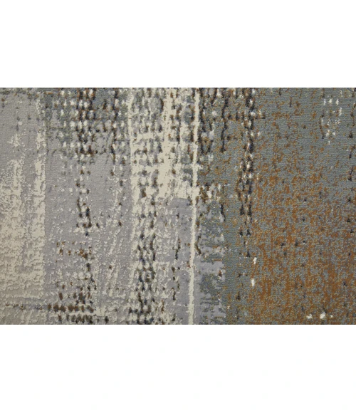 Feizy Clio Industrial Abstract, Ivory/Gray/Brown, 7'-9" x 10' Area Rug