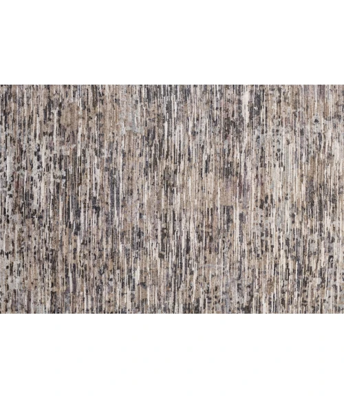 Feizy Conroe Luxe Abstract Hand-Knot Accent Rug, Gunmetal/Silver Blue2ft x 3ft