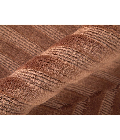 Feizy Channels CINNAMON 2877276F 5 ft. 6 in. X 8 ft. 6 in. Rectangle Rug