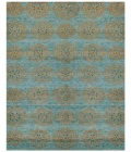 Feizy Qing Casual Floral & Botanical, Blue/Green/Taupe, 7'-9" x 9'-9" Area Rug