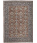 Feizy Marquette Rustic Persian Farmhouse Rug, Rust/Aegean Blue, 5ft x 7ft-2in Area Rug