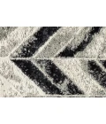 Feizy Micah Industrial Chevron, Black/Gray/Silver, 12' x 18' Area Rug