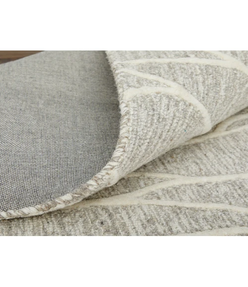 Feizy Enzo Casual Abstract, Taupe/Ivory, 9'-6" x 13'-6" Area Rug