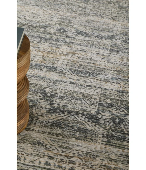 Feizy Augustine Black/Ivory/Green AUG39TUF 9ft. x 12ft. Rect. Rug