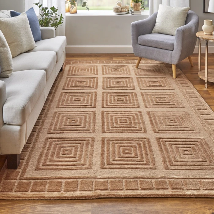 Feizy Channels SPICE 2877277F 5 ft. 6 in. X 8 ft. 6 in. Rectangle Rug