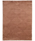 Feizy Channels CINNAMON 2877276F 5 ft. 6 in. X 8 ft. 6 in. Rectangle Rug