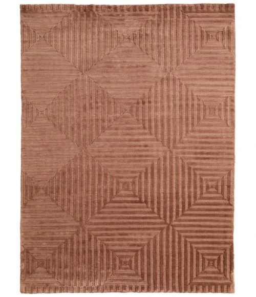 Feizy Channels CINNAMON 2877276F 5 ft. 6 in. X 8 ft. 6 in. Rectangle Rug